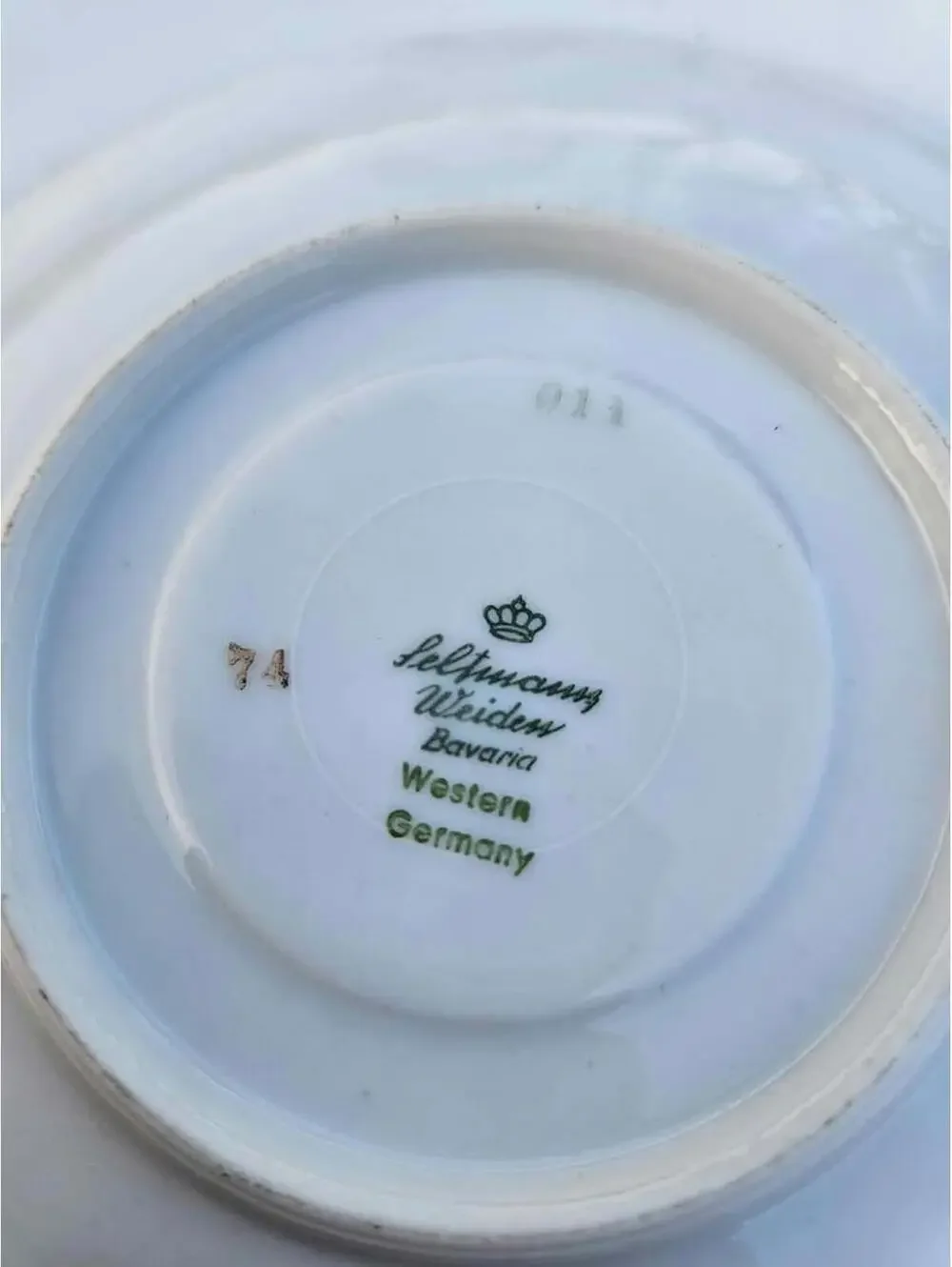 Vintage Seltmann Weiden Liane 3pc Place Setting | Pastel Geometric Bavaria China